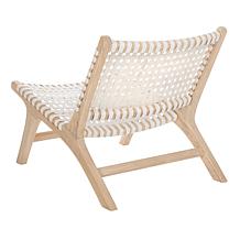 Safavieh Luna Leather Woven Accent Chair