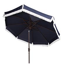 Safavieh Milan Fringe 9' Crank Outdoor Umbrella