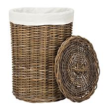 Safavieh Millen Rattan Round Set Of 2 Laundry Baskets