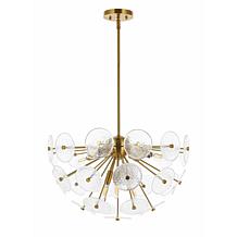 Safavieh Miri 6-Light Extendable Brass Pendant, 23.75"