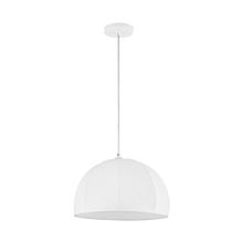 Safavieh Neami 15" Extendable White Fabric Pendant