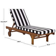 Safavieh Newport Lounge Chair in Yellow Stripe