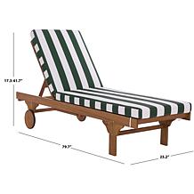Safavieh Newport Lounge Chair in Yellow Stripe