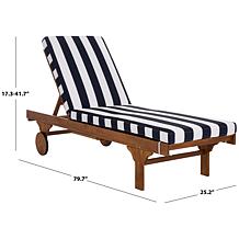 Safavieh Newport Lounge Chair in Yellow Stripe