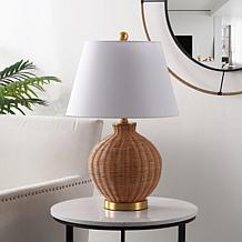 Safavieh Nobuo Natural Rattan Table Lamp 15 x 15 x 23"