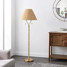 Safavieh Nola Floor Lamp with Metal & Rattan Body