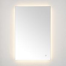 Safavieh Nolan 24" White Aluminum LED Mirror