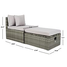 Safavieh Pramla Outdoor Sette with Ottoman