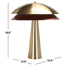 Safavieh Rafaela Brass Table Lamp 17" x 17" x 21.5"