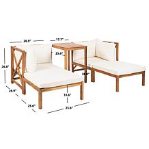 Safavieh Ronson 5-piece Outdoor Sectional Set