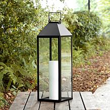 Safavieh Ruane 25.5" Outdoor Metal and Glass Lantern