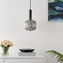 Safavieh Rynner Smoke Grey Glass Pendant Light