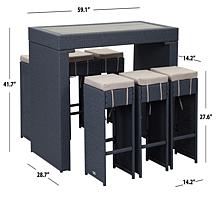 Safavieh Sanders Outdoor Bar Set