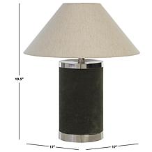Safavieh Sola Green Velvet Table Lamp 19.5"H