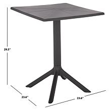 Safavieh Stella Square Bistro Table in Vibrant Yellow