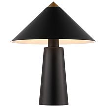 Safavieh Syuna Black and Gold Table Lamp, 14" x 14" x 17"