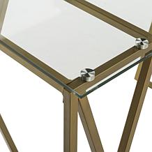 Safavieh Theresa Glass Top Desk
