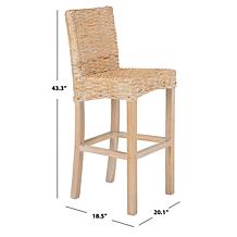Safavieh Tobie Rattan Bar Stool