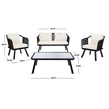 Safavieh Torsla 4-Piece Rope Living Set