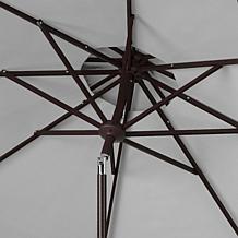 Safavieh Valance 9Ft Doubletop Umbrella with Petal Valance