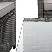Safavieh Vellor 4-Piece Living Set - Black, Grey