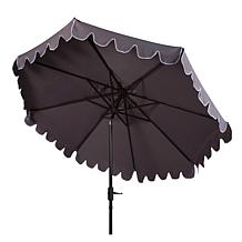 Safavieh Venice Scallop 9' Crank Outdoor Umbrella
