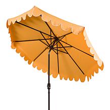 Safavieh Venice Scallop 9' Crank Outdoor Umbrella