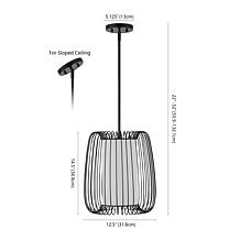 Safavieh Yumi Extendable Bronze Pendant Light 12.5"