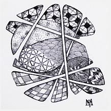 Sakura Zentangle Drawing Set of 12 - White
