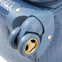 Samantha Brown 22" Croco Spinner & Dowel Bag Set