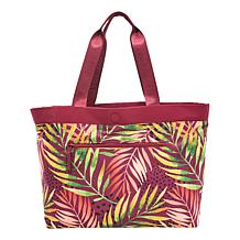 Samantha Brown Reversible Solid/Print Tote Bag