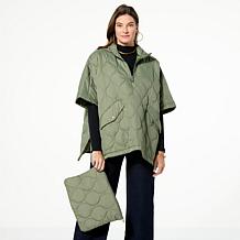 Samantha Brown To-Go 2-in-1 Travel Poncho with Pouch