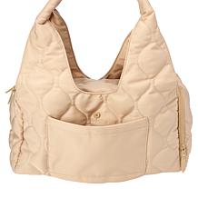 Samantha Brown To-Go Quilted Travel Hobo with Crossbody