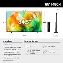 Samsung 75" 4K Crystal UHD Smart TV with AI Processor