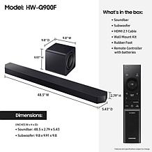 Samsung HW-Q900F Q-series Soundbar 7.1.2 ch Subwoofer