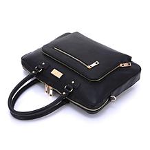 Sandy Lisa London Computer Shoulder Bag in Black