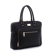 Sandy Lisa London Computer Shoulder Bag in Black
