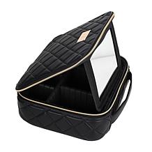 Sandy Lisa St. Tropez Makeup Bag in Black