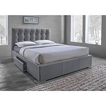 Sarter Fabric Upholstered Storage King Size Bed