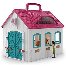 Schleich Horse Club Open Stable Litte Horseshoe 60pc Playset