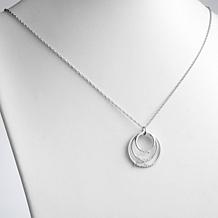 Script 3-Name Circles Necklace