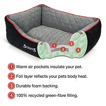Scruffs Thermal Box Bed (Small) - Black & Grey