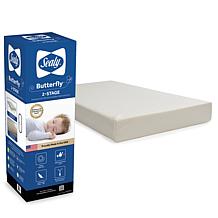 Sealy Butterfly 2-Stage Breathable Knit Crib & Toddler Mattress