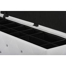Seine Leather Storage Ottoman