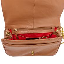 Sharif Legacy Hand-Beaded Leather Flap Bag with Chain Strap