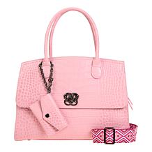 Sharif Legacy Himalayan Croco Embossed Leather 4-piece Tote Set