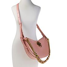 Sharif Legacy Hologram Croc Leather Crossbody Bag