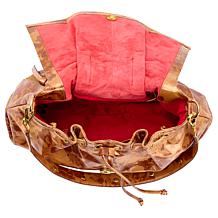 Sharif Legacy Leather Flap Handbag with Hang Lock