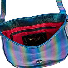 Sharif Legacy Leather Flap Saddle Crossbody Bag with Chain Extension