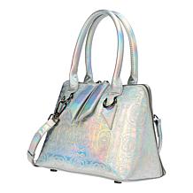 Sharif Legacy Logo Mirror Metallic City Satchel